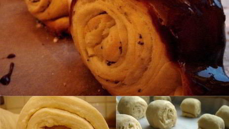 слойки-маковки, круассаны, пеновани и все из слоено-дрожжевого теста