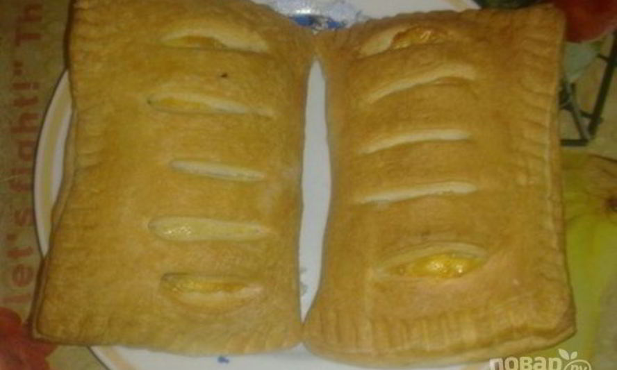 Рецепт слоек с колбасой