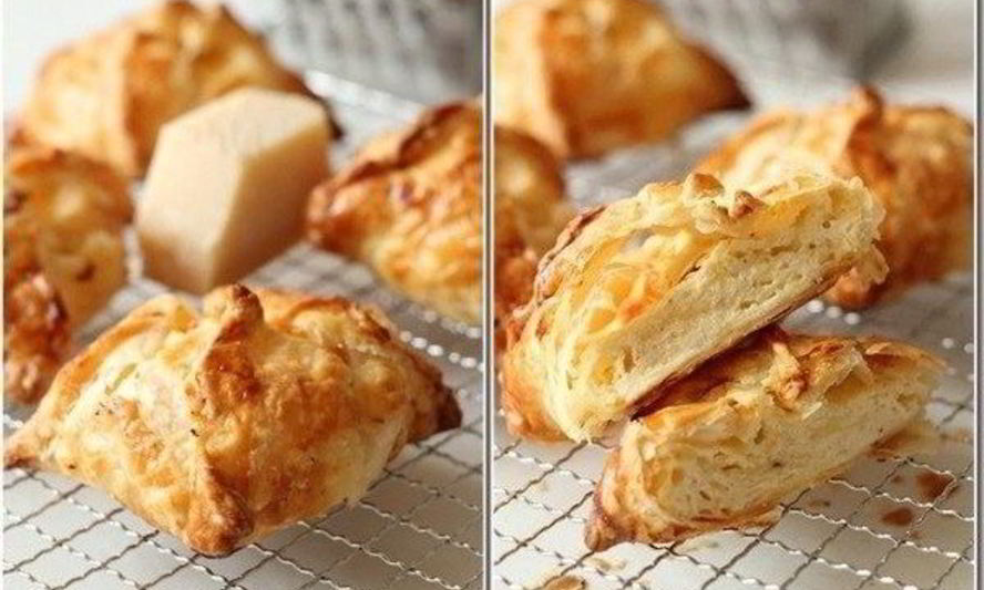 Рецепт слоек с сыром и творогом