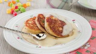 Банановые сырники с цукатами