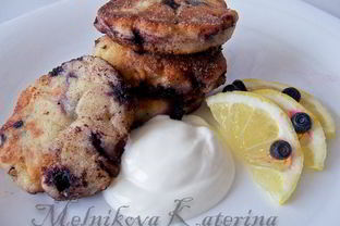 Чернично-лимонные сырники