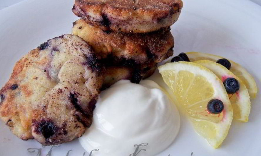 Рецепт чернично-лимонных сырники