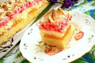 Сырник с фруктами