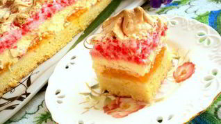 Сырник с фруктами