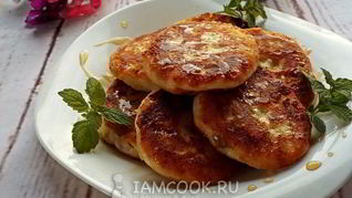 Сырники с бананом и медом