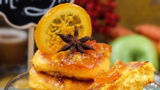 Сырники с морковью и цитрусовым соусом