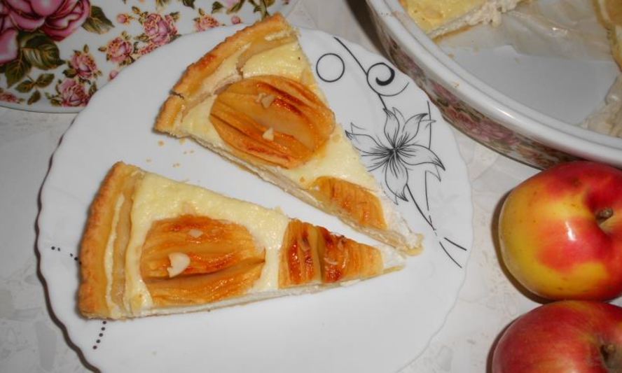 Рецепт творожника с яблоками