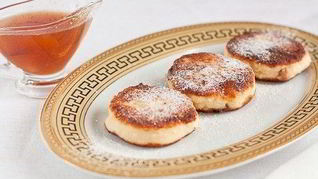 Ванильные сырники изюмом