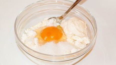 яблочные сырники без муки