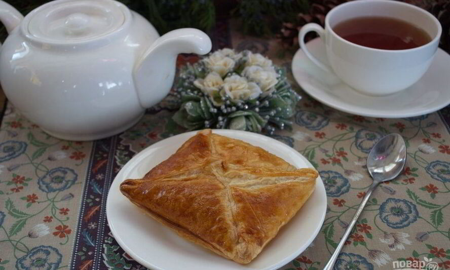 Рецепт слоеного бездрожжевого теста с творогом