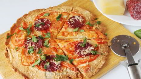 тесто для пиццы на майонезе без дрожжей