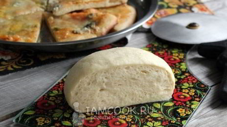 тесто для пиццы с медом