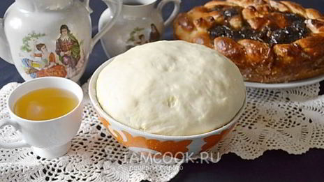 тесто на кефире для пирога