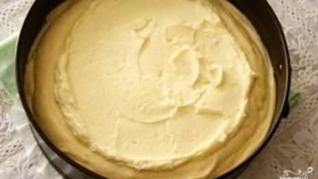 творожный пирог с бисквитным тестом