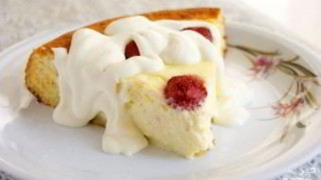 творожный пирог с бисквитным тестом