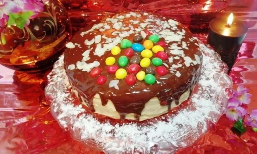 Рецепт бисквитного торта с арахисовым кремом