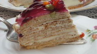 Блинный торт с маскарпоне