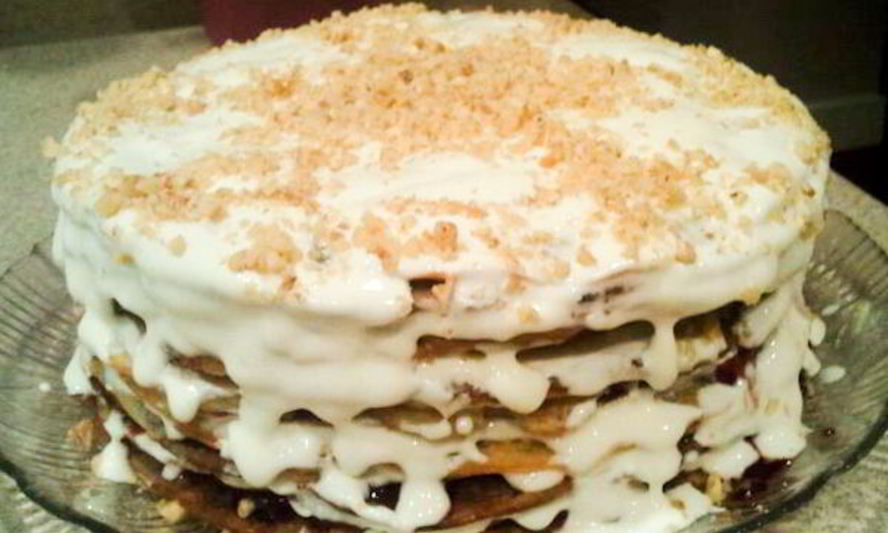 Рецепт блинного торта