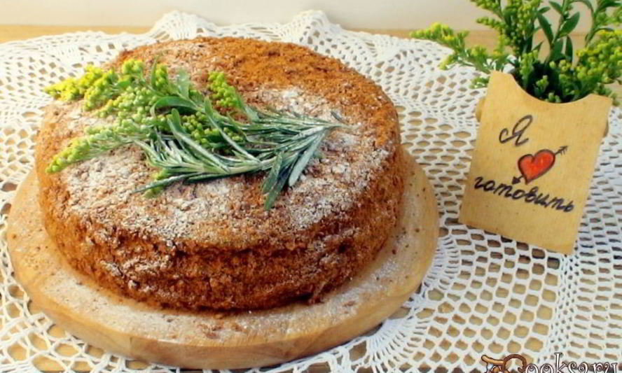 Рецепт карамельного медовика с апельсиновым кремом