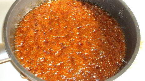 карамельный медовик с апельсиновым кремом