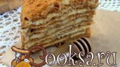 карамельный медовик с апельсиновым кремом