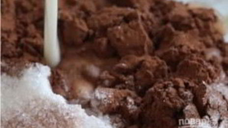 корж для шоколадного торта зебра