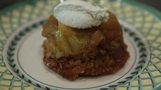 Миндальные бисквитики с яблоками