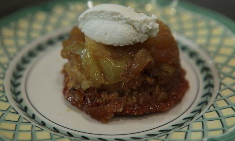 Рецепт миндальных бисквитиков с яблоками