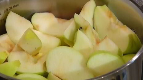 миндальные бисквитики с яблоками