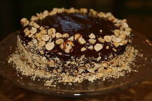 Шоколадный новогодний торт из Пьемонта