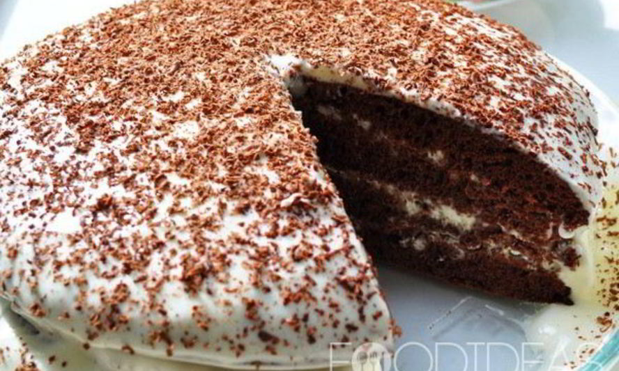Рецепт шоколадного торта со сметанным кремом