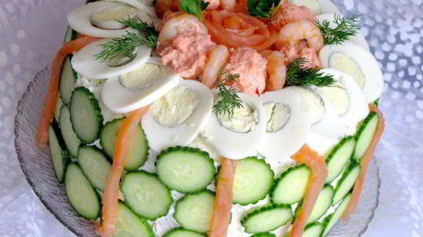 скандинавский закусочный торт