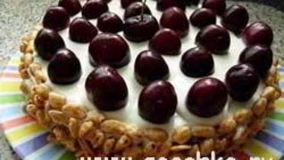 Торт Черешня на снегу