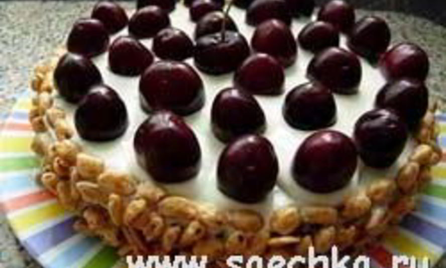 Рецепт торта черешня на снегу