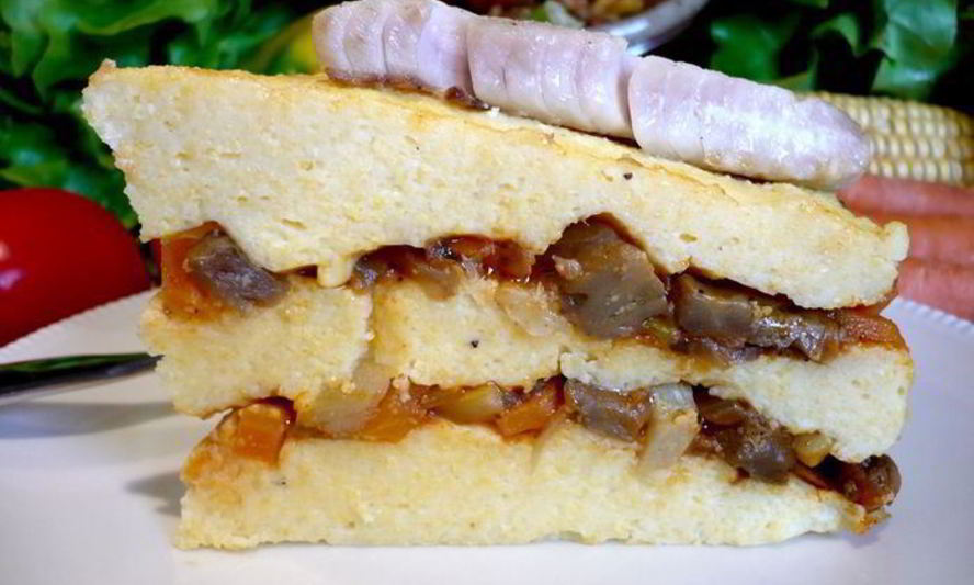 Рецепт торта из поленты и овощного рагу солнечный корабль