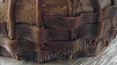 торт корзинка