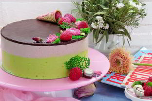 Торт Птичье молоко Малина-Фисташка-Роза