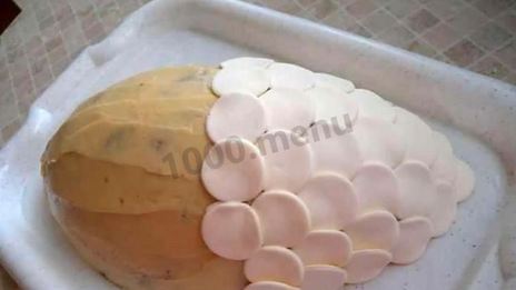 торт рыба из мастики