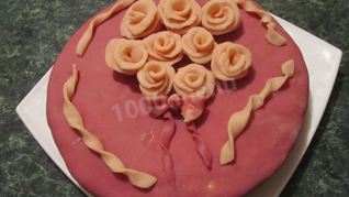 Торт С любовью с цветами