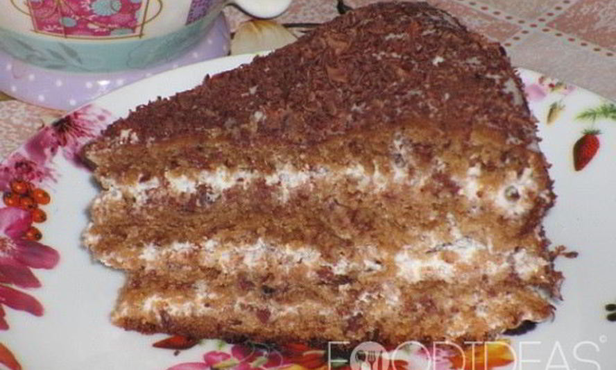 Рецепт торта трухлявого пень с вареньем