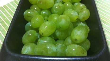 торт-желе с виноградом