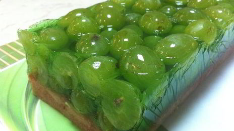 торт-желе с виноградом