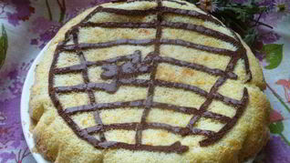 Тыквенный бисквит Паутинка