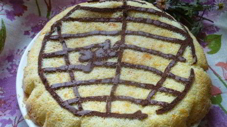 тыквенный бисквит паутинка