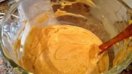 тыквенный торт с карамелью и орехами