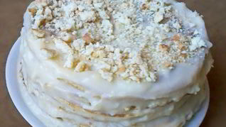 Ванильный торт на сковороде