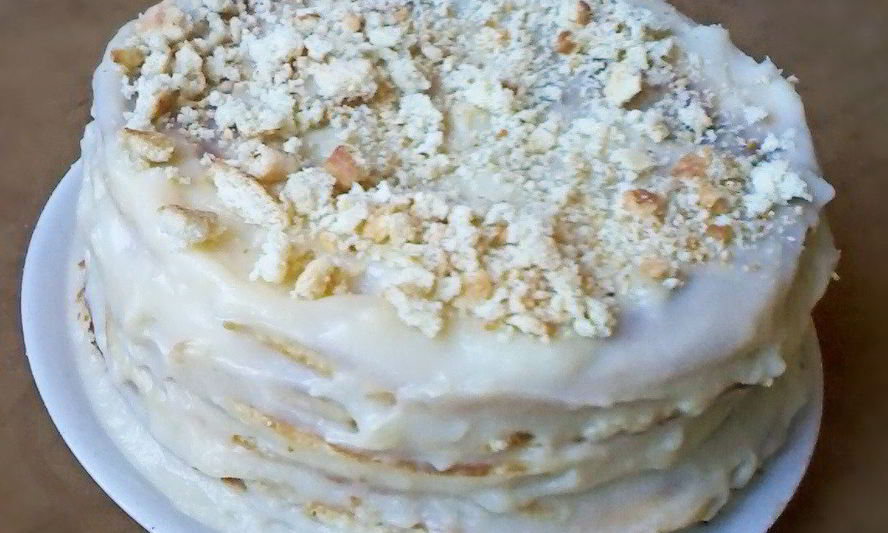 Рецепт ванильного торта на сковороде