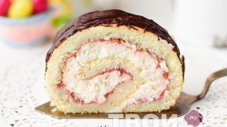 Творожный рулет