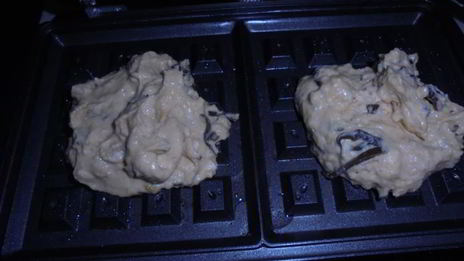 амарантовые вафли с морской капустой