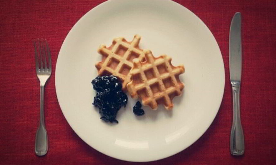 Рецепт американских вафель на кефире